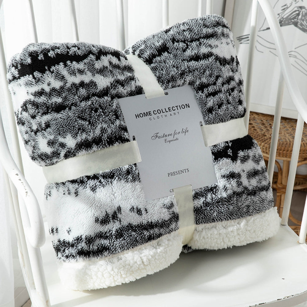 Plush Faux Fur Throw Blanket