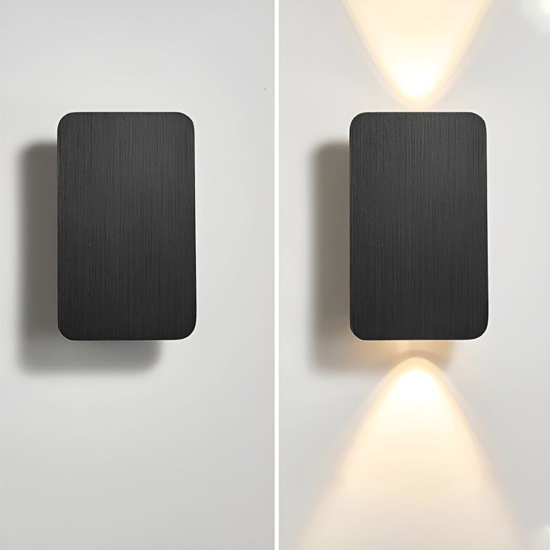 Simple Glass LED Wall Light 2 Pack