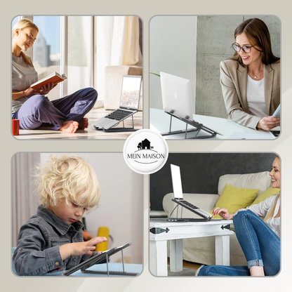 Compact 8-in-1 Laptop Stand and USB Hub
