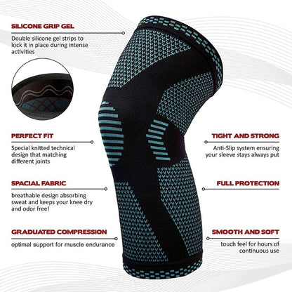 Supportive Athletic Knee Support Sleeves