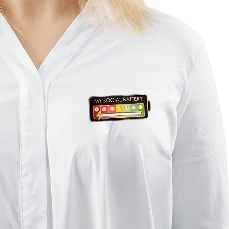 Colorful Mood Indicator Pin Badge