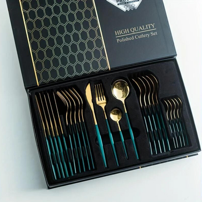 Premium Silverware Set 24-Piece For Elegant Dining