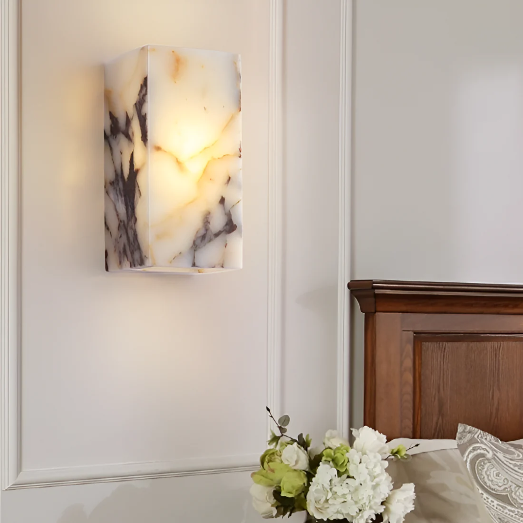 Elegant Marble Stone Wall Light