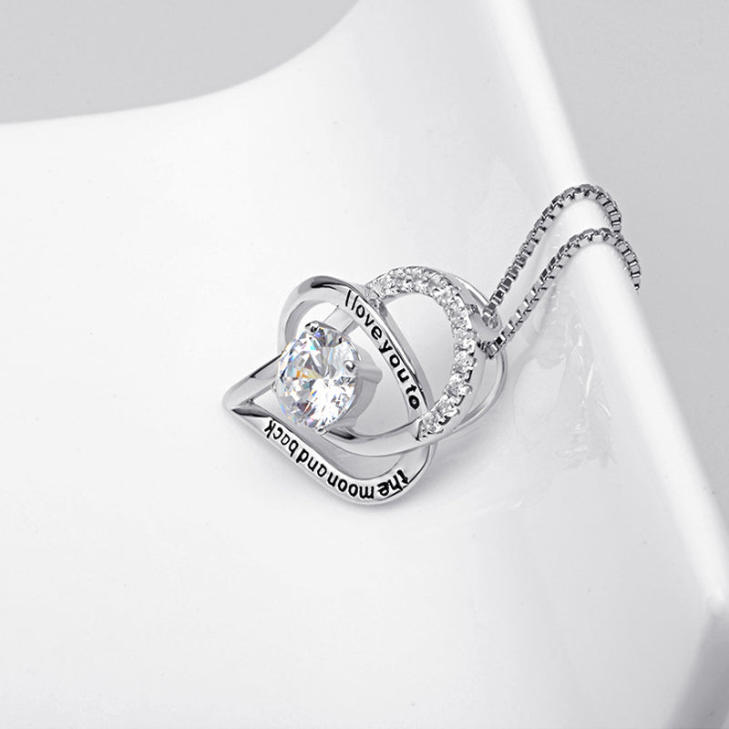 Personalized Heart Mom Necklace