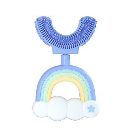 Colorful Kids Silicone Toothbrush Fun Design