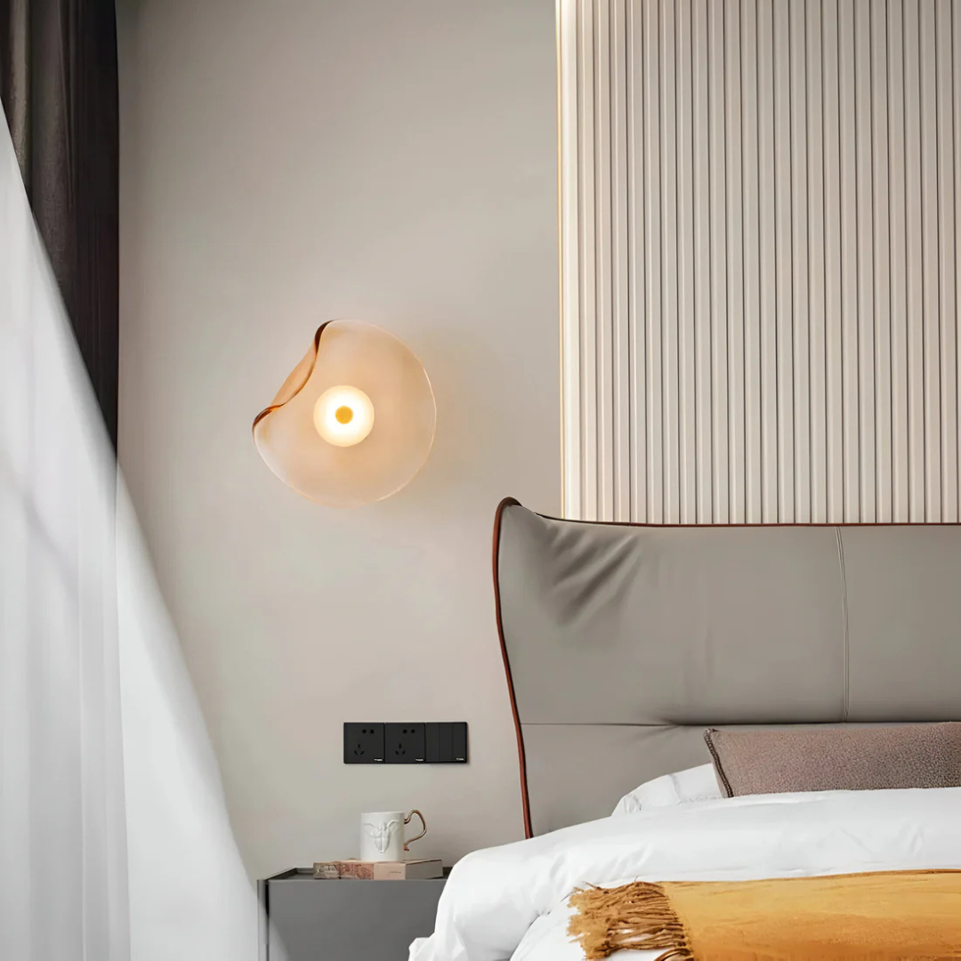Round Glass Mounted Lamp