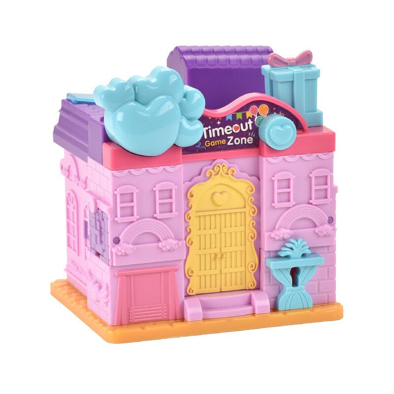 Mini Dollhouse Playset with Café and Rooms for Girls