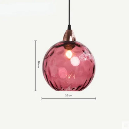 Clear Glass Globe Pendant Light