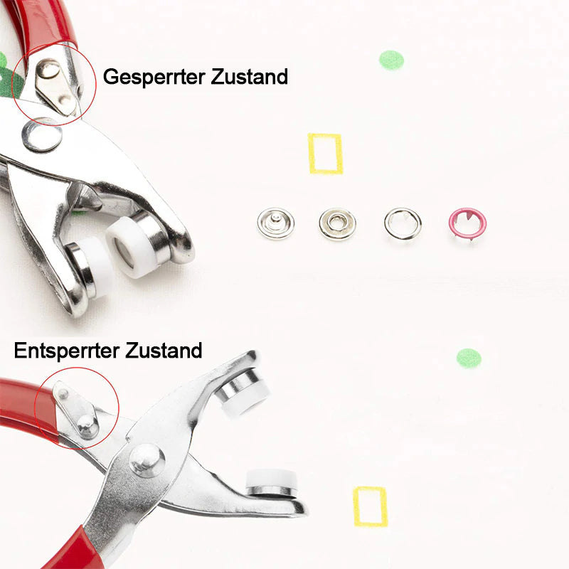 Easy Snap Fastener Metal Button Set
