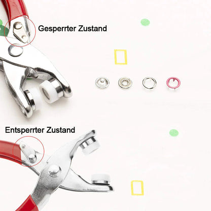 Easy Snap Fastener Metal Button Set