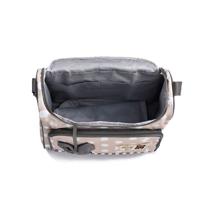 Fesara Baby Diaper Bag Navy with Pad and Bottle Pouch