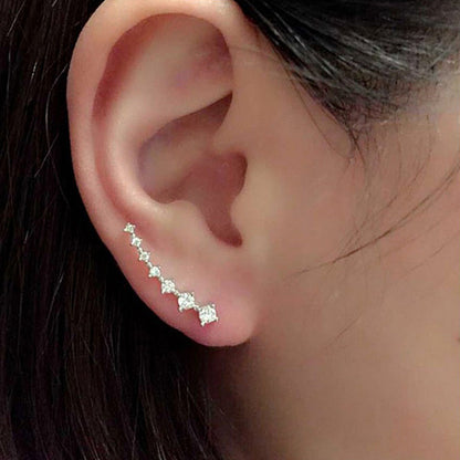 Luxurious Diamond Solitaire Earrings