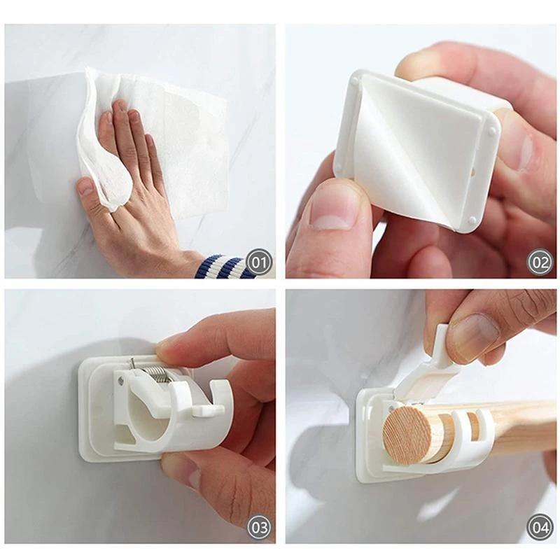 Easy Install Curtain Rod Brackets (2 Pack)