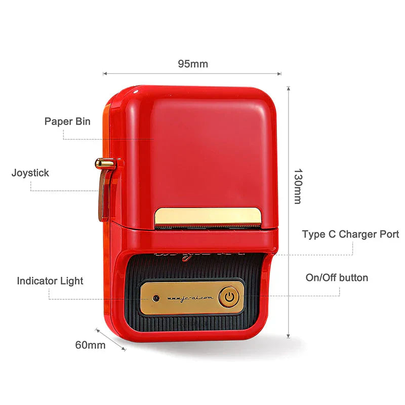 Compact Portable Thermal Label Printer