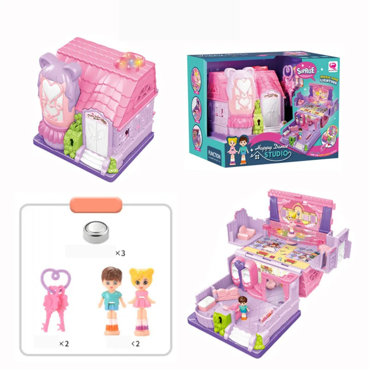 Fesara 3D Fun Playhouse with Sound and Lights