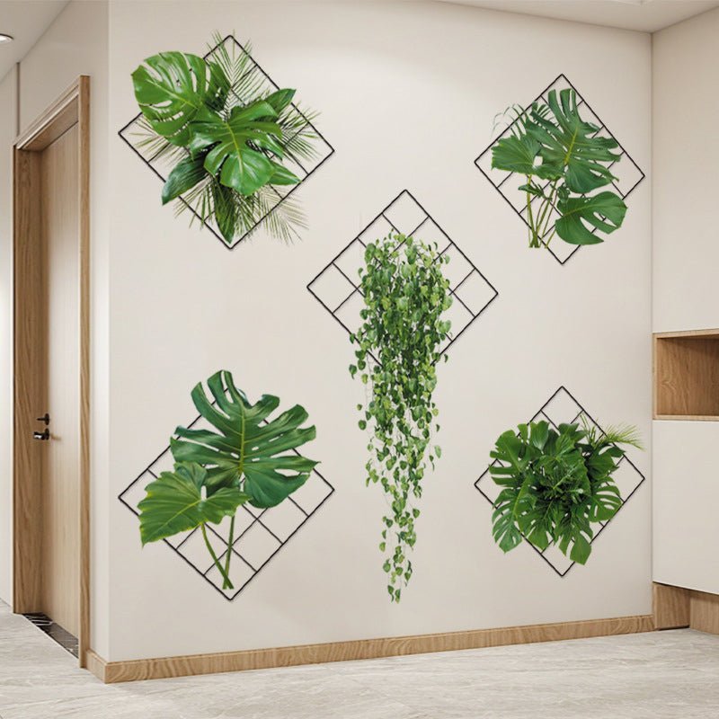 Realistic Plant Wall Stickers Decor