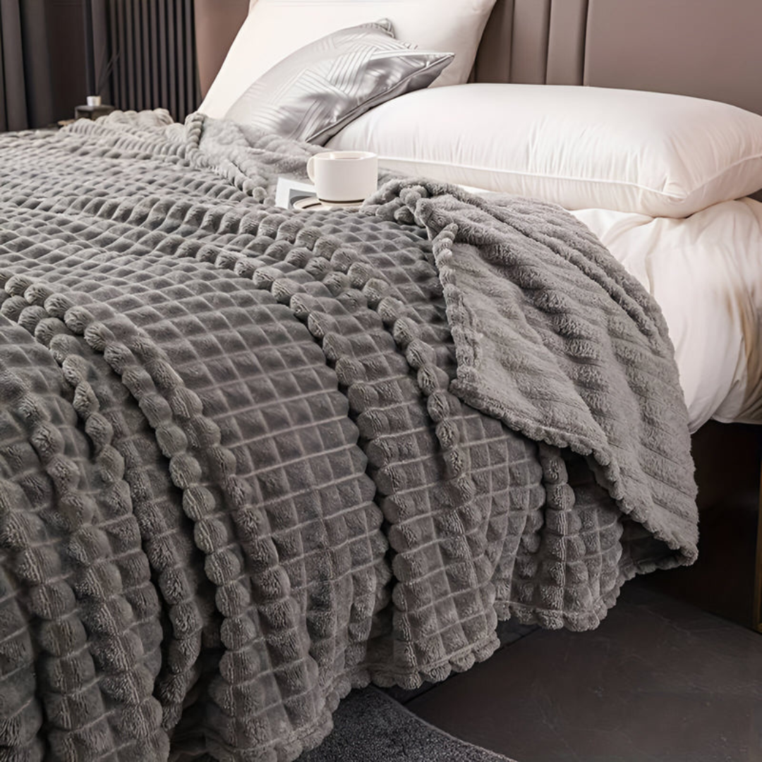 Plush Cozy Fleece Throw Blanket - Fesara