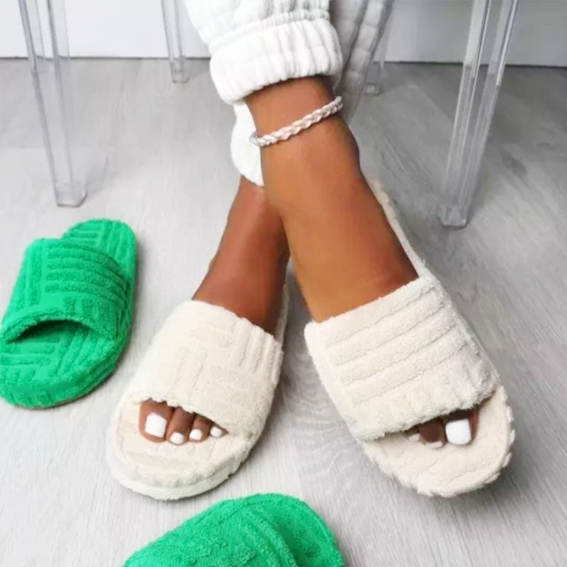Plush Fuzzy Slippers for Home