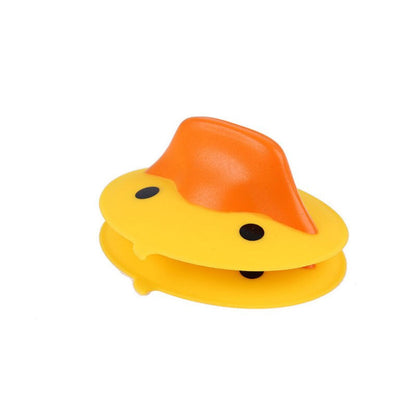 Bright Yellow Quack Duck Oven Mitts