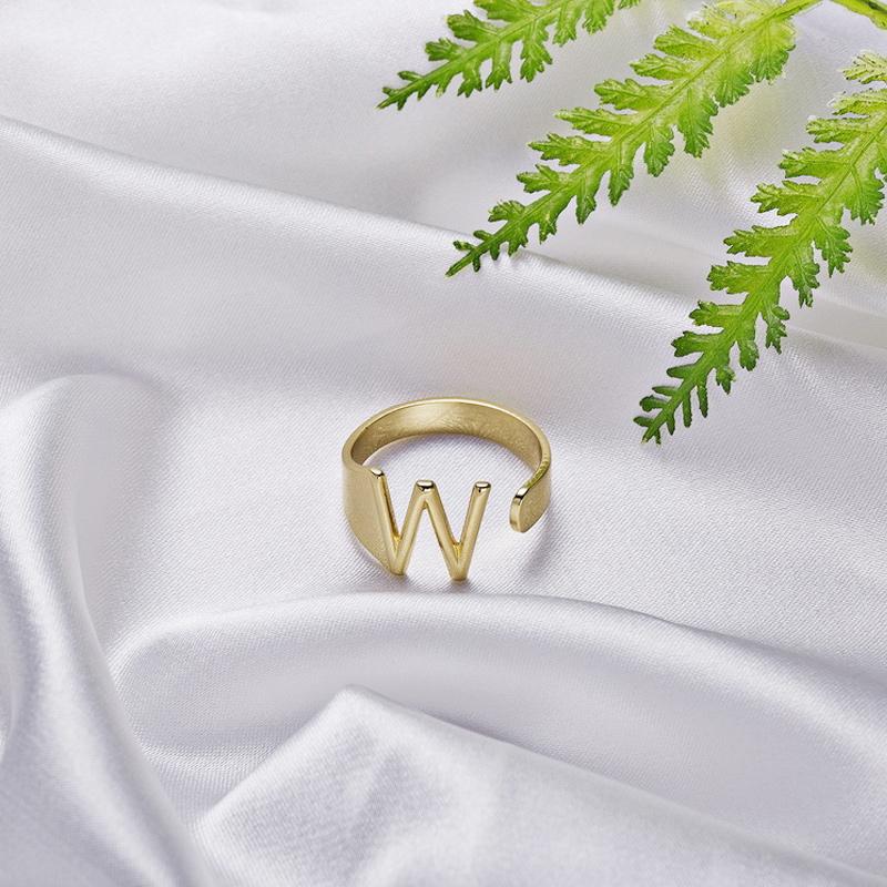 Personalized Alphabet Letter Ring