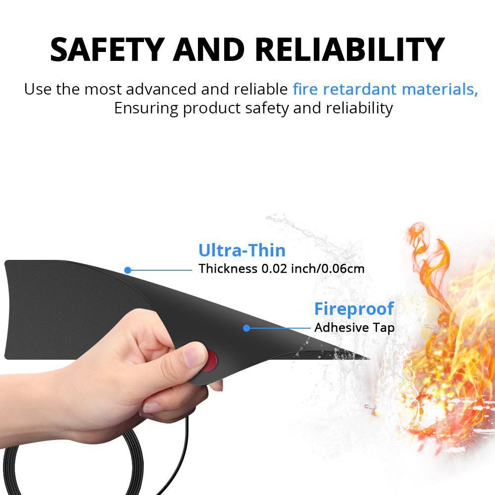 HD TV Antenna with Built-in Signal Amplifier Booster