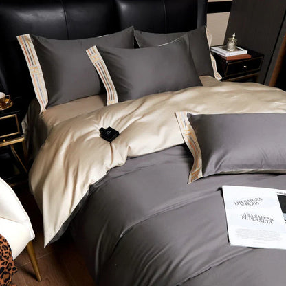 Soft Satin Bed Sheets 4 Piece Comfort Set