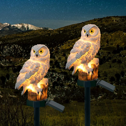 Outdoor Solar Powered Owl Lamp
