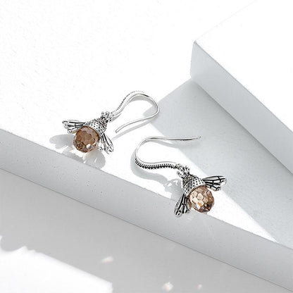 Colorful Honey Bee Drop Earrings