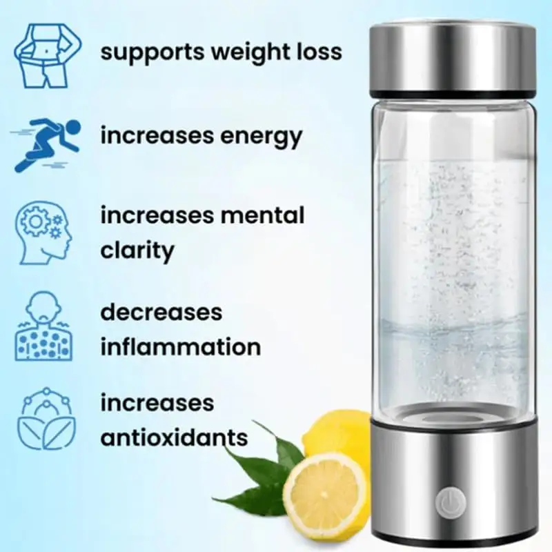 Pure Hydrating Hydrogen Infused Water Bottle