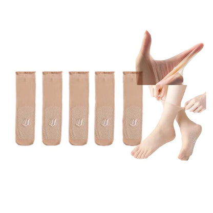 Breathable Anti-Slip Crystal Socks for Women