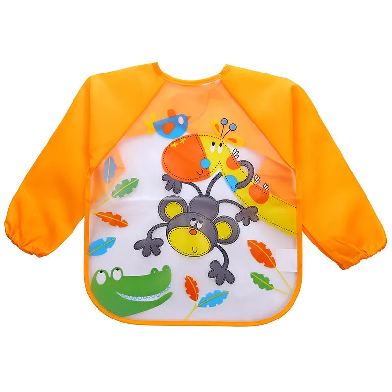 Kids Waterproof Aprons with Long Sleeves
