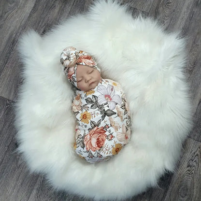 Cozy Baby Swaddle Blanket with Cap