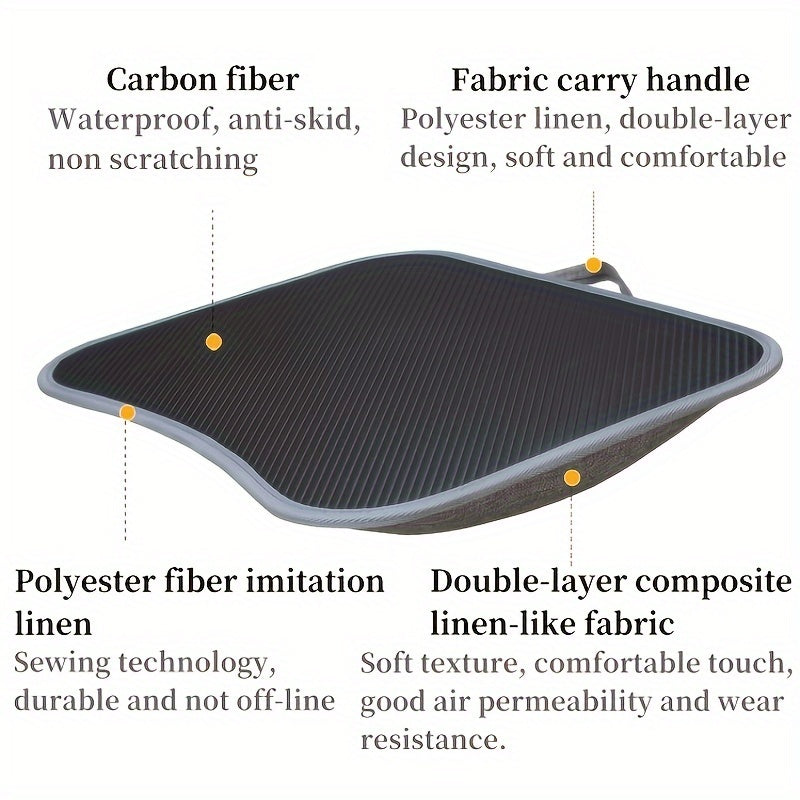 Compact Laptop Table with Cushioned Base