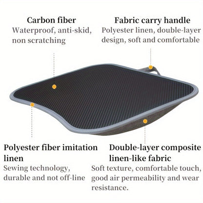 Compact Laptop Table with Cushioned Base