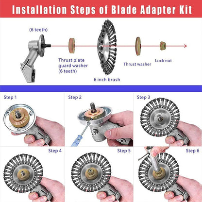 Heavy Duty Metal Trimmer Cutting Brush Head