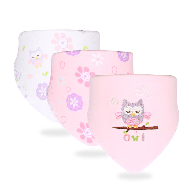 Adorable Baby Bib Scarf Set - Gentle Cotton Cloth