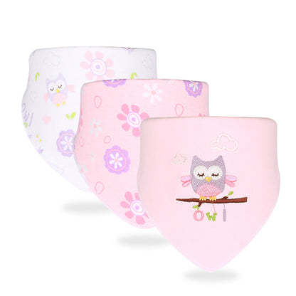 Adorable Baby Bib Scarf Set - Gentle Cotton Cloth