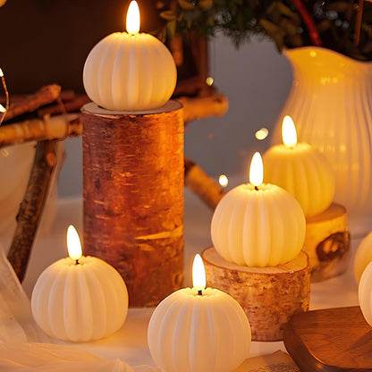 Warm LED Flameless Candles with Realistic Wax Effect - Fesara