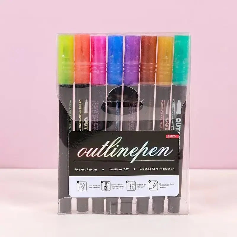 Vibrant Metallic Art Marker Set
