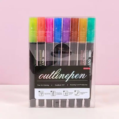 Vibrant Metallic Art Marker Set