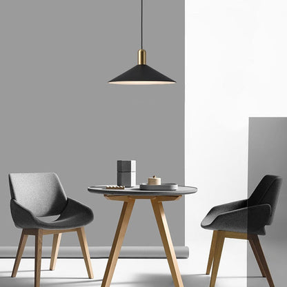 Contemporary Sleek Cone LED Hanging Light