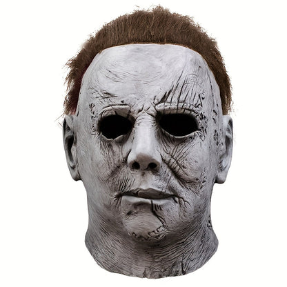Scary Men's Horror Mask Full Head Latex Costume Accessory