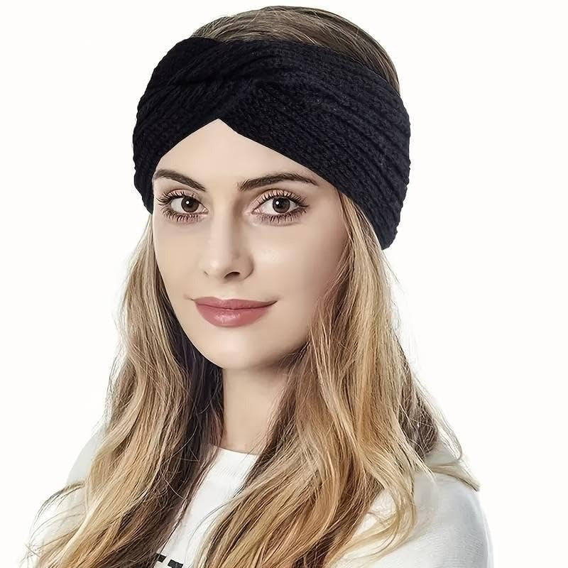 Warm Woolen Beanie Headband Set