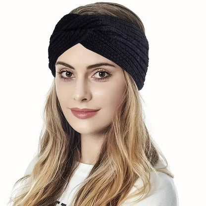 Warm Woolen Beanie Headband Set
