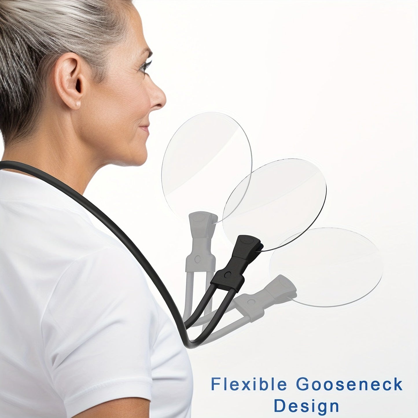 Easy View 5X Magnifying Neck Lamp for Reading