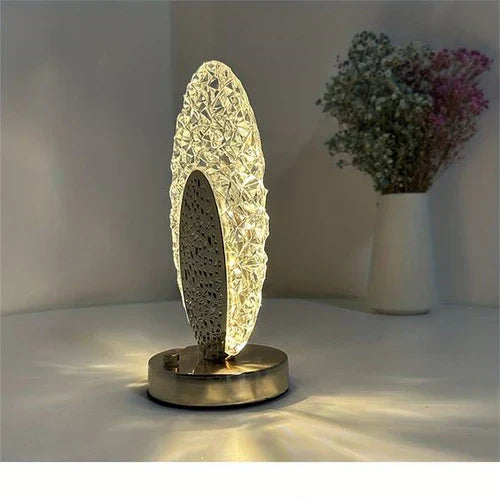 Elegant Peacock Desk Lamp with Dimmable Light