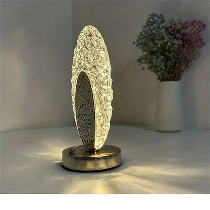 Elegant Peacock Desk Lamp with Dimmable Light