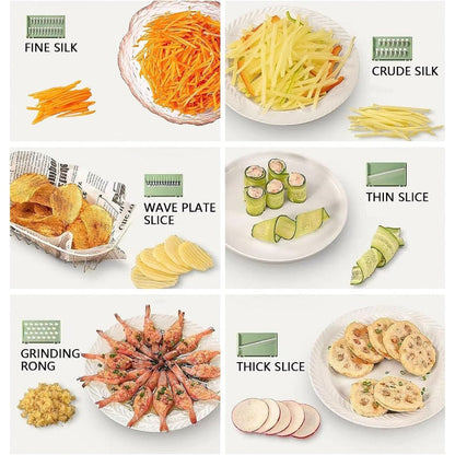 Easy 6-in-1 Kitchen Mandoline Food Slicer