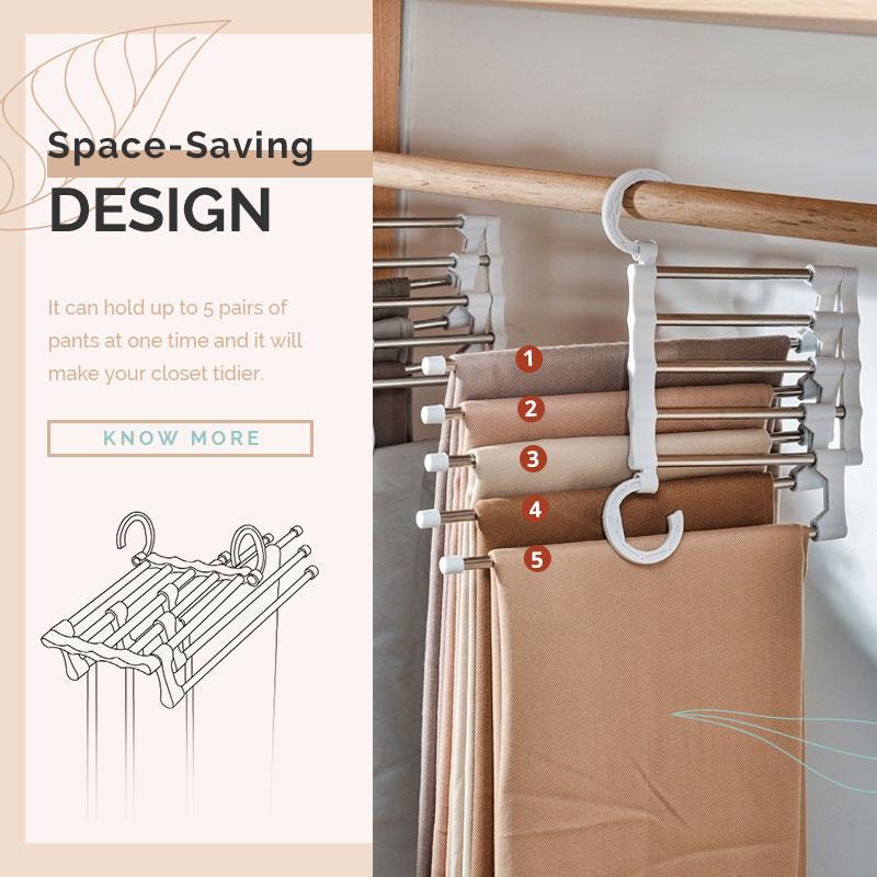 Organized Closet Storage Pants Hangers