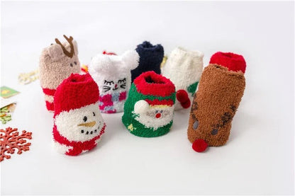 Cozy Christmas Socks Gift Set Soft Plush Design
